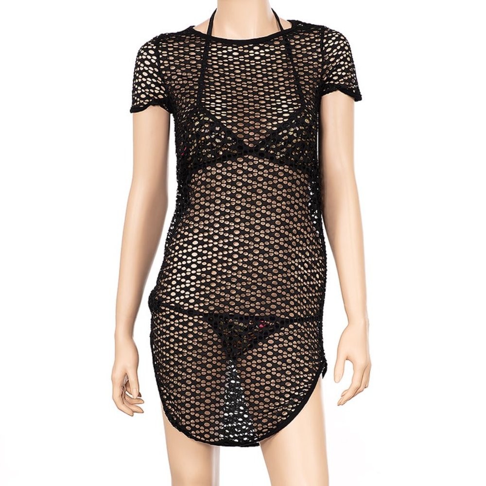 Black Net Cover-Up
